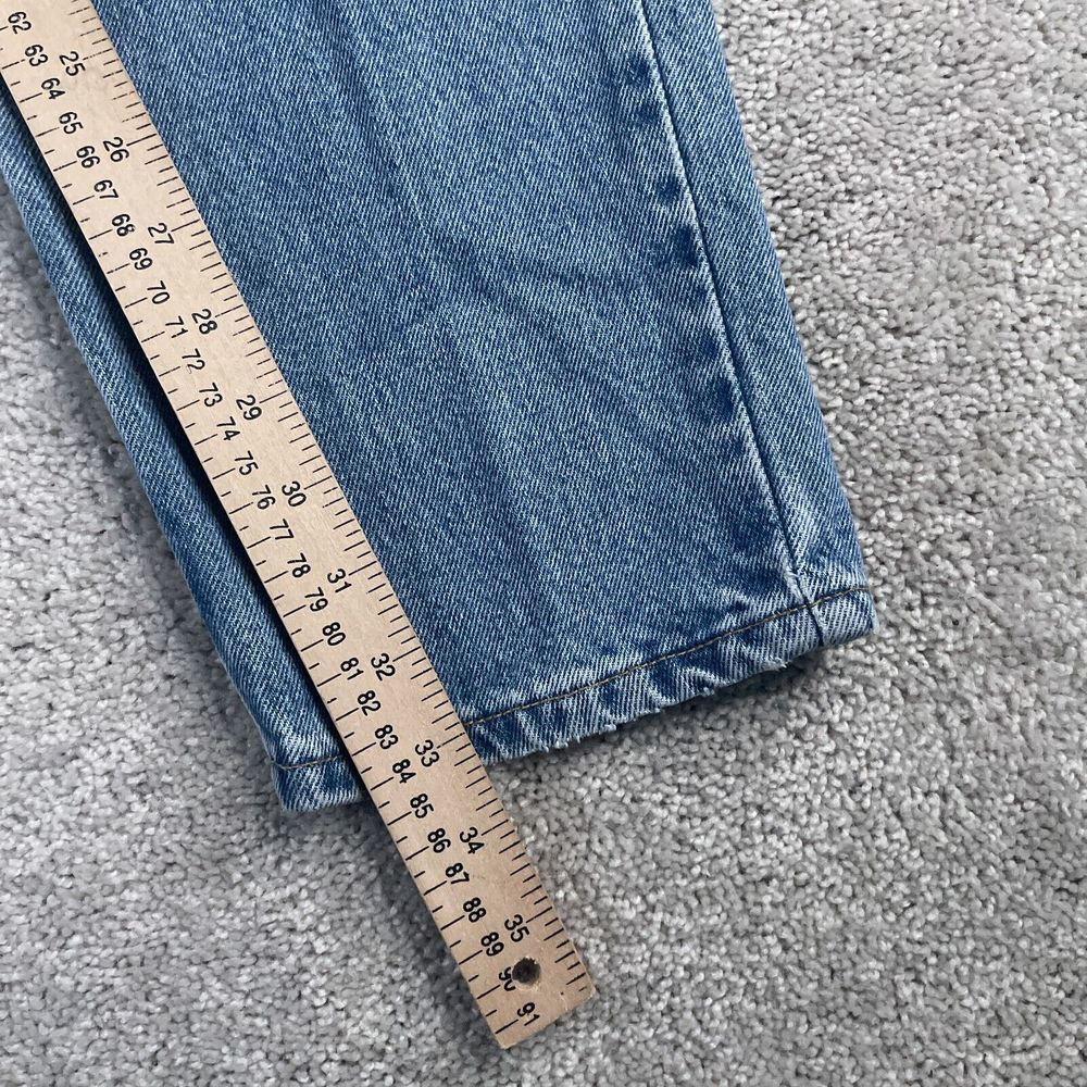VINTAGE Levis Jeans Womens 14 Long Blue 550 Relaxed Tapered Leg American Denim - Picture 7 of 12